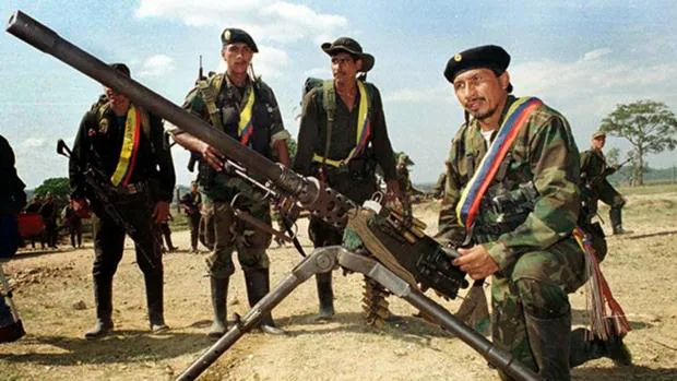 Foto de archivo de guerrilleros de las FARC