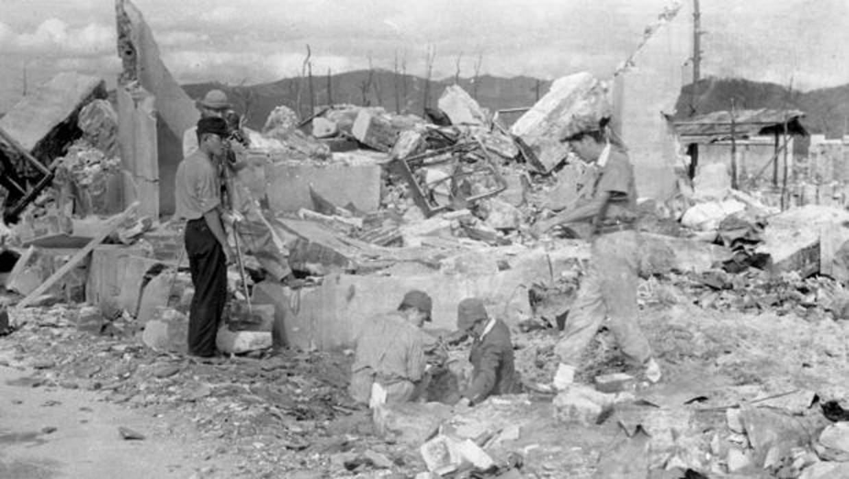 Imagen del bombardeo atómico sobre Hiroshima