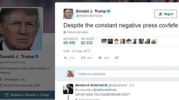 El enigmático «covfefe» de Trump absorbió durante toda la jornada el interés de Washington en Twitter