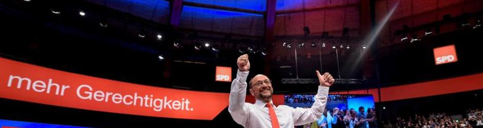 Martin Schulz, en un acto de partido este domingo en Dortmund