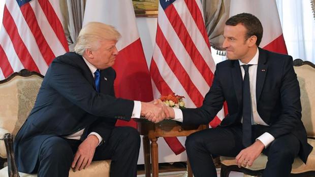 Donald trump mantuvo una reunión con Macron el pasado 25 de msyo