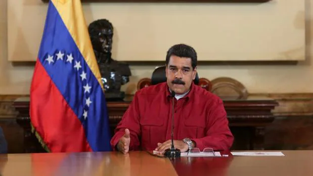 Nicolás Maduro, presidente de Venezuela, durante un discurso