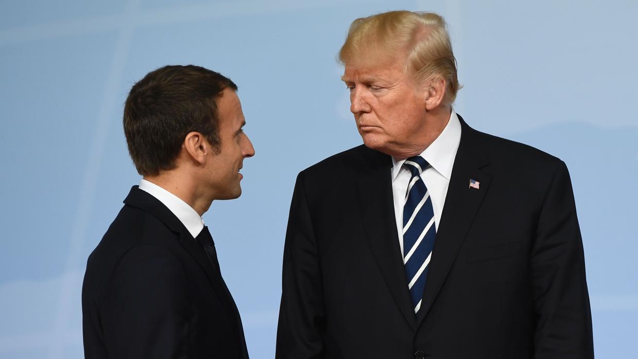 Emmanuel Macron y Donald Trump durante el G-20