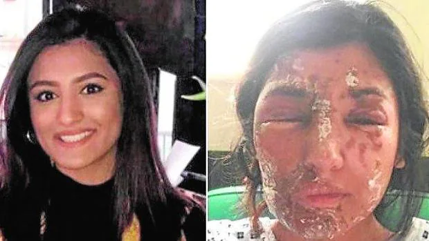 Resham Khan, de 21 años, quería ser modelo y fue agredida en Londres