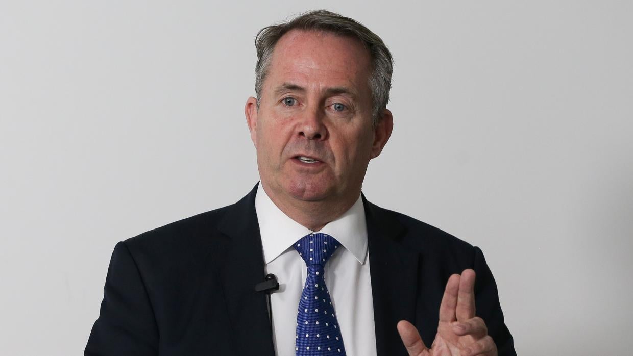 El ministro británico de Comercio Internacional, Liam Fox