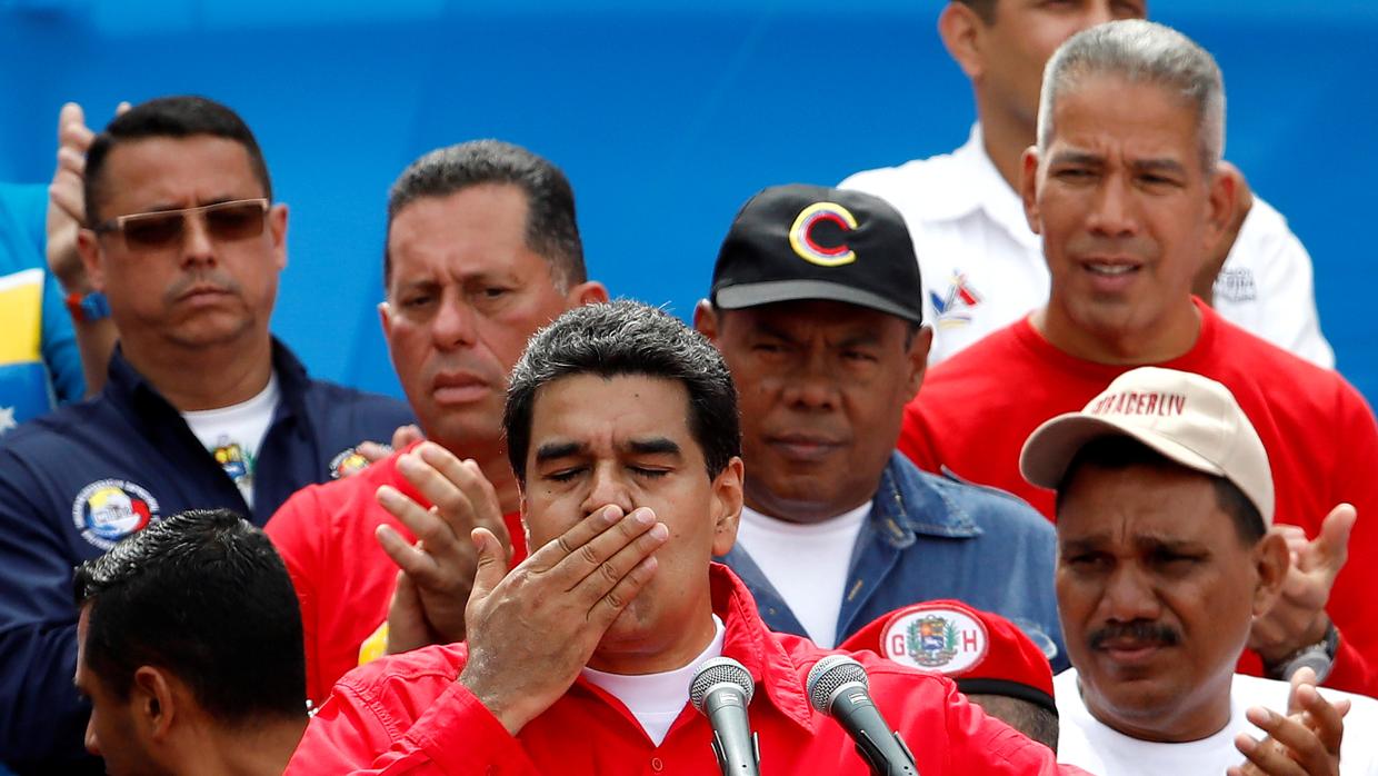 Nicolás Maduro durante el cierre de campaña por la Constituyente