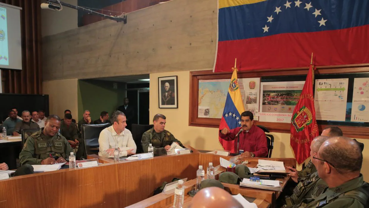 Nicolás Maduro durante un acto de gobierno