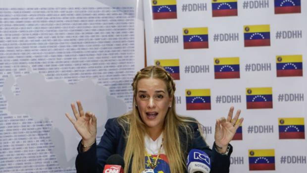 Lilian Tintori, la esposa de Leopoldo López, el líder opositor venezolano