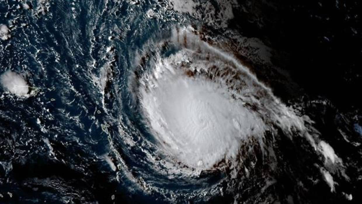 Imagen que muestra al huracán «Irma» convertido en categoría 4