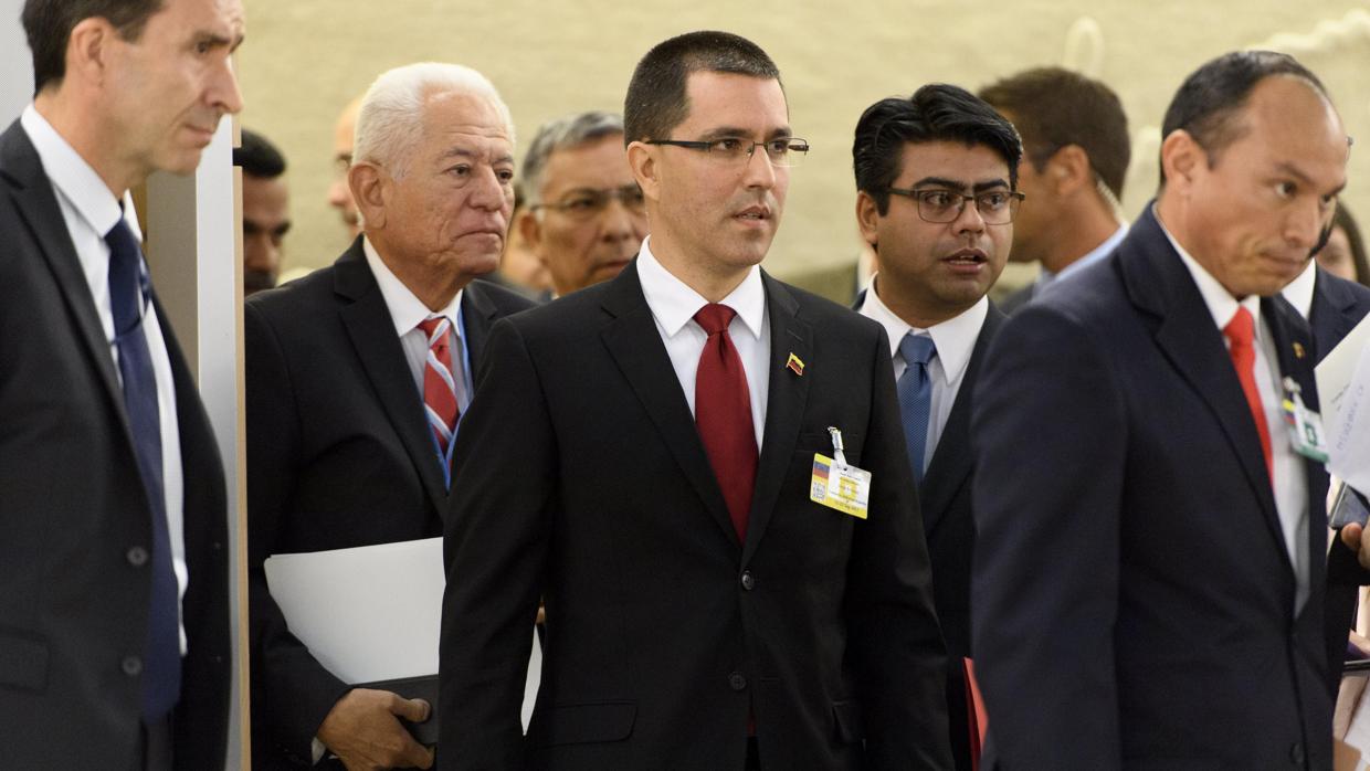 Jorge Arreaza durante la reunión del consejo de Derechos Humanos de la ONU