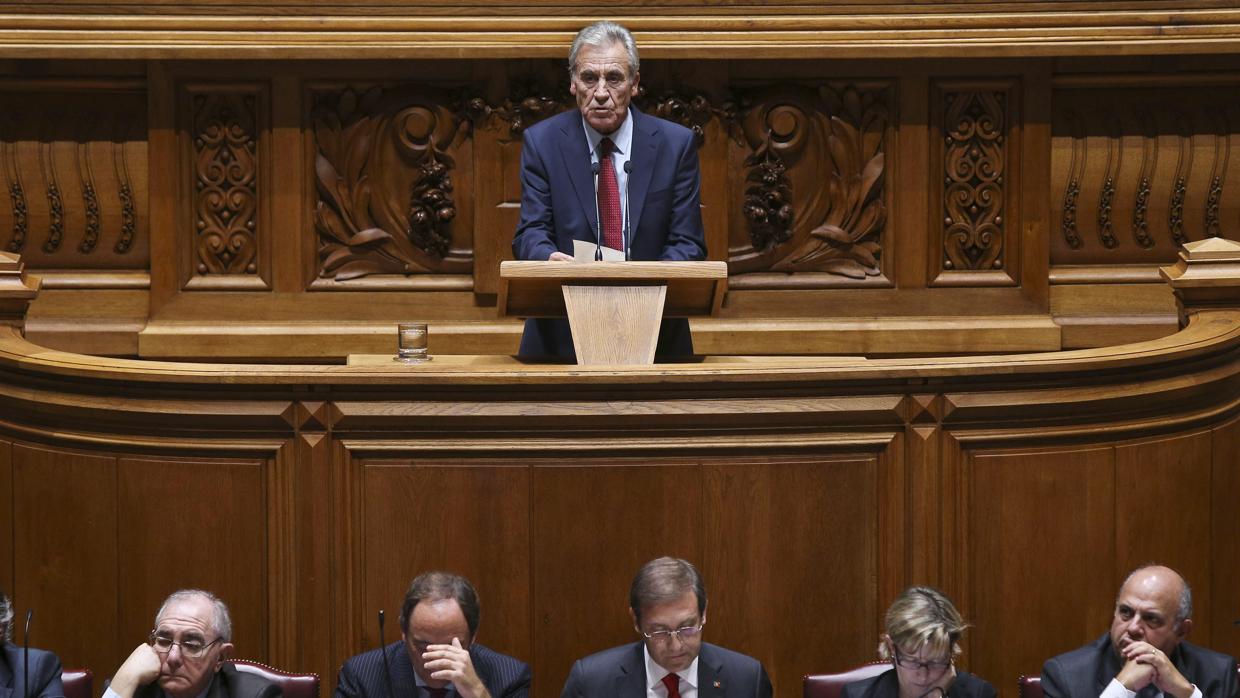 Jerónimo de Sousa en una sesión del parlamento portugués en 2015