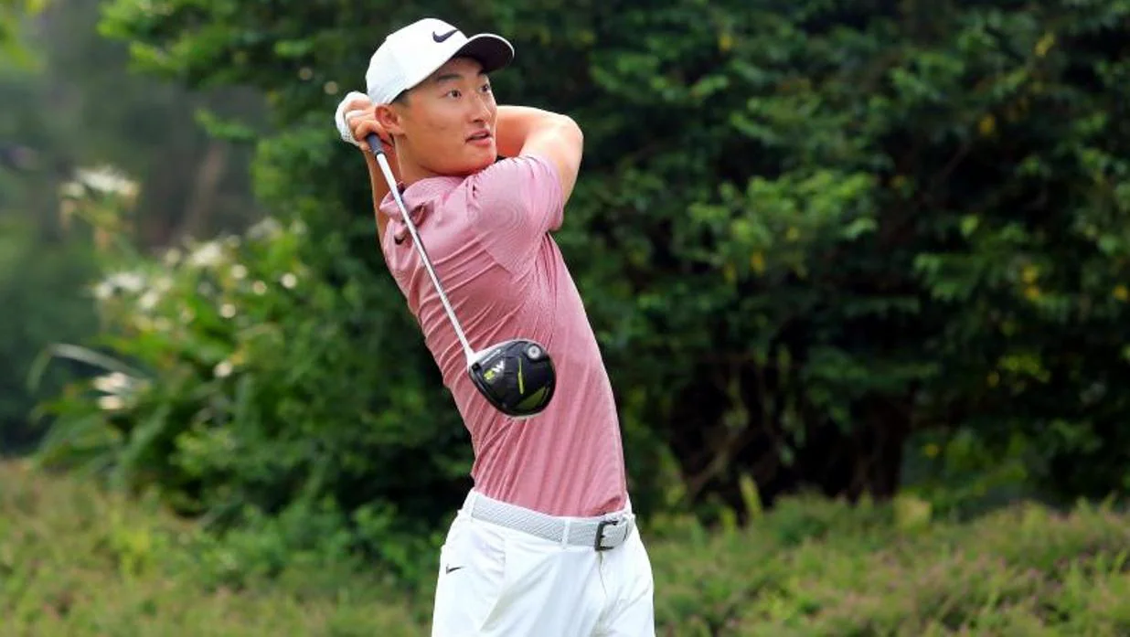 El golfista Li Haotong , el pasado julio en Hong Kong