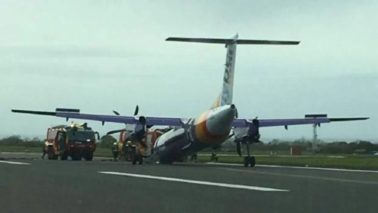 La cuenta Flight Alerts, sobre emergencias aéreas, ha publicado esta fotografía del incidente