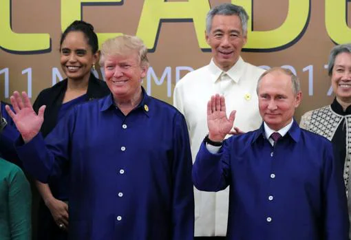 Trump y Putin, en la foto de familia