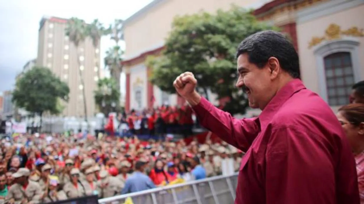 Nicolás Maduro, en un reciente acto con seguidores en Caracas