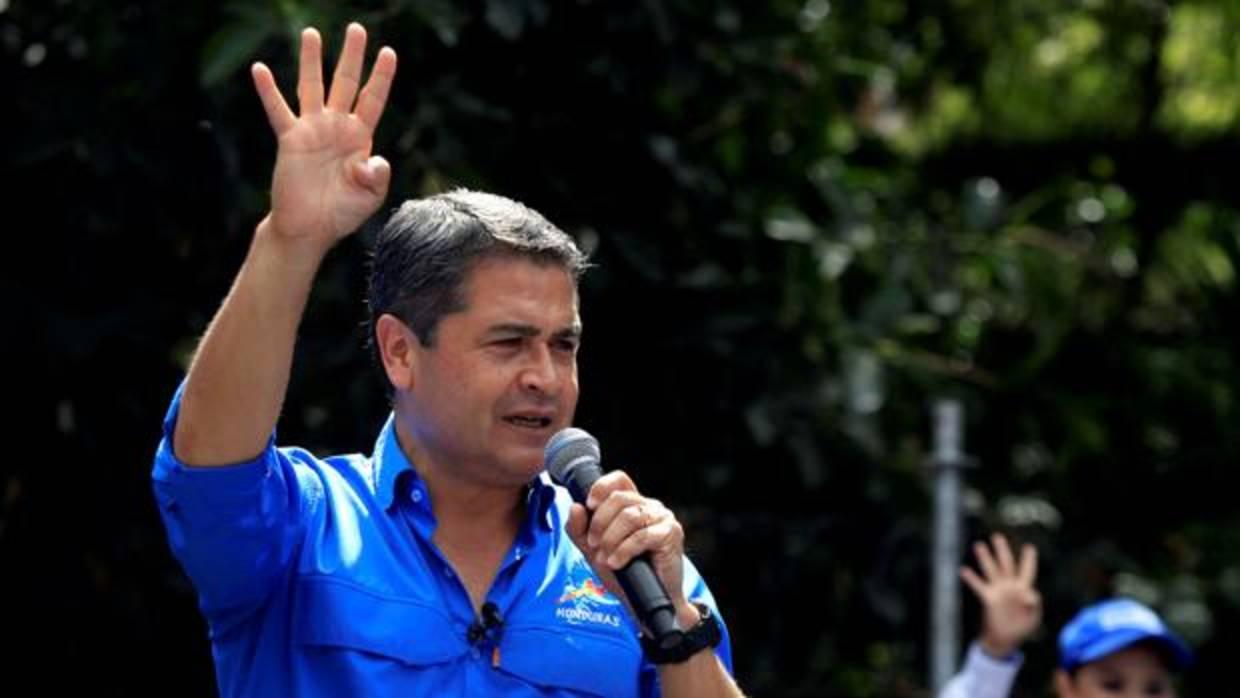 Juan Orlando Hernandez, presidente de Honduras y candidato a la reelección
