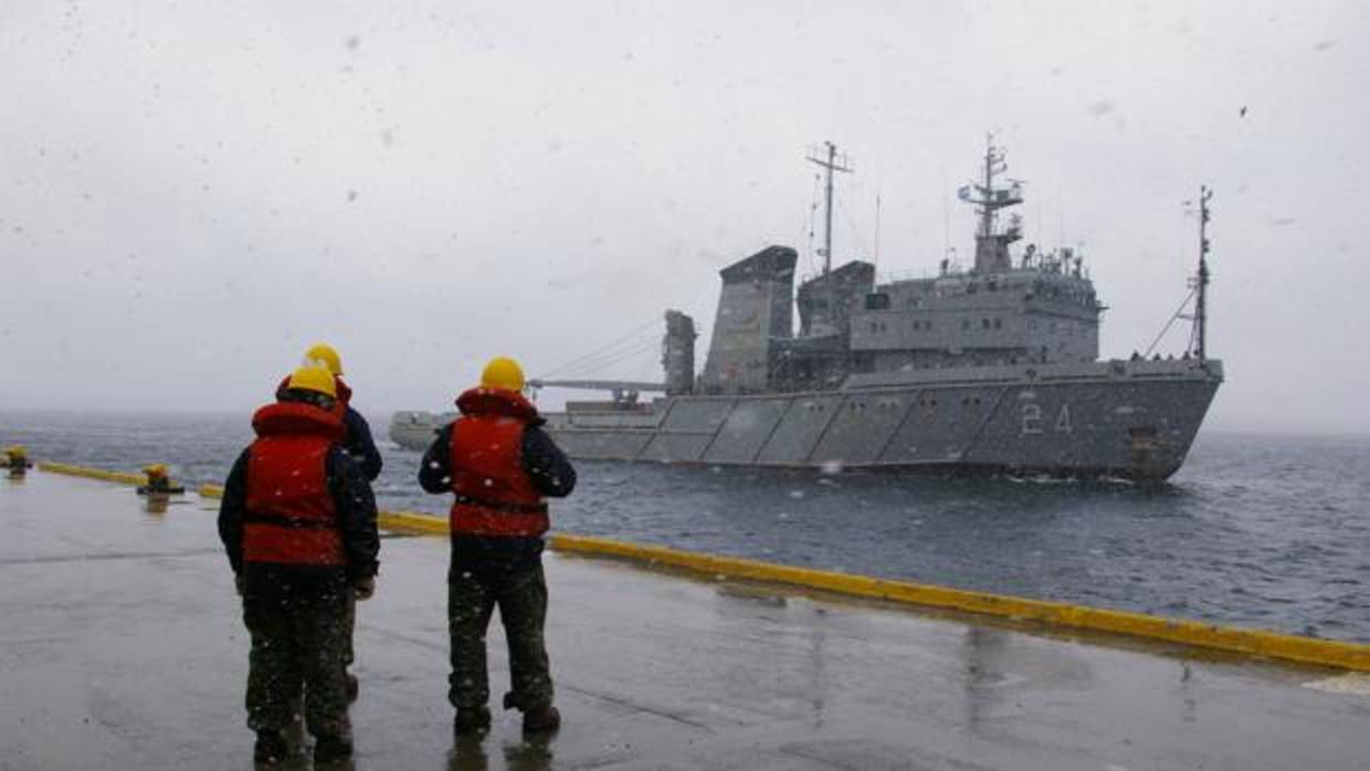 Fotografía cedida por la Armada Argentina