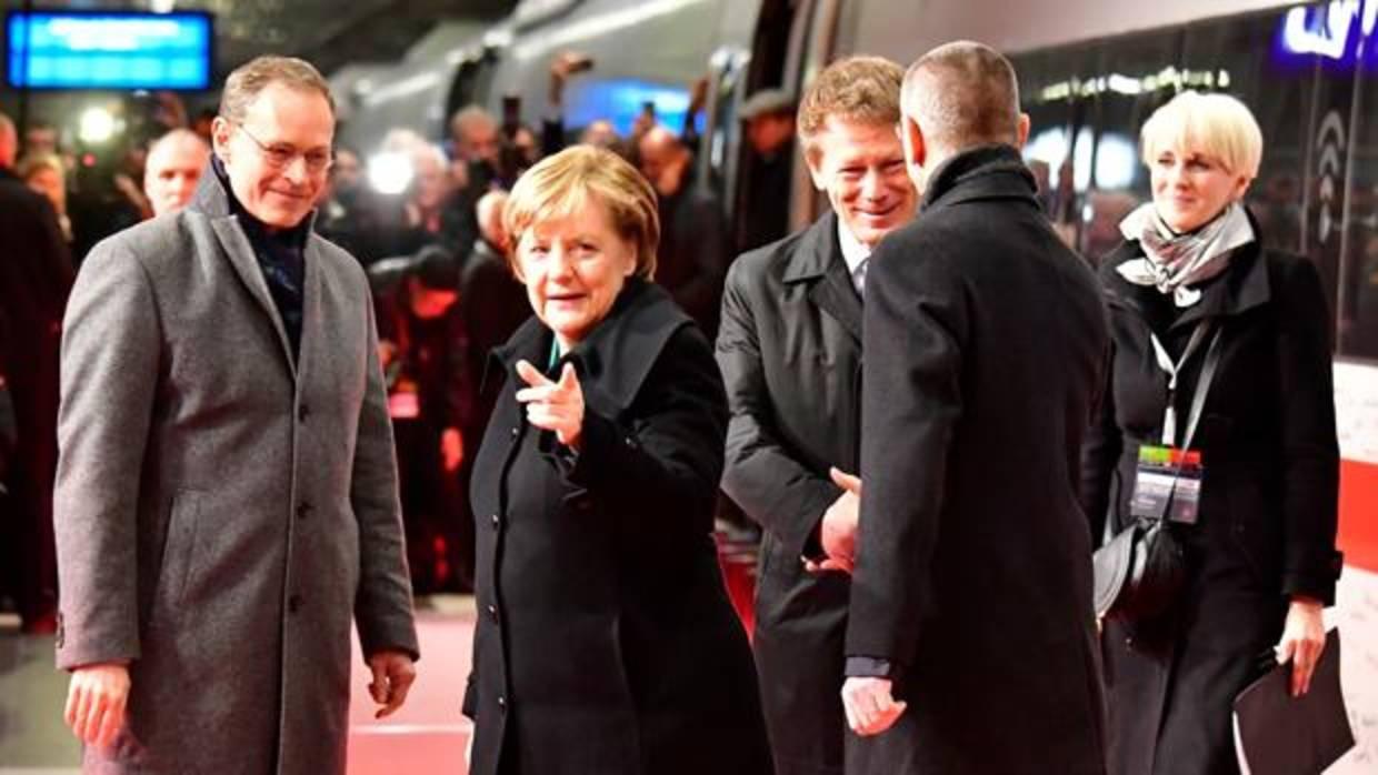Merkel, este viernes en la inauguración del tren de alta velocidad entre Munich y Berlín