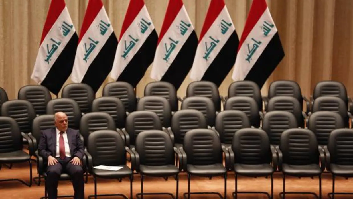 El primer ministro iraquí, Al Abadi, en el Parlamento