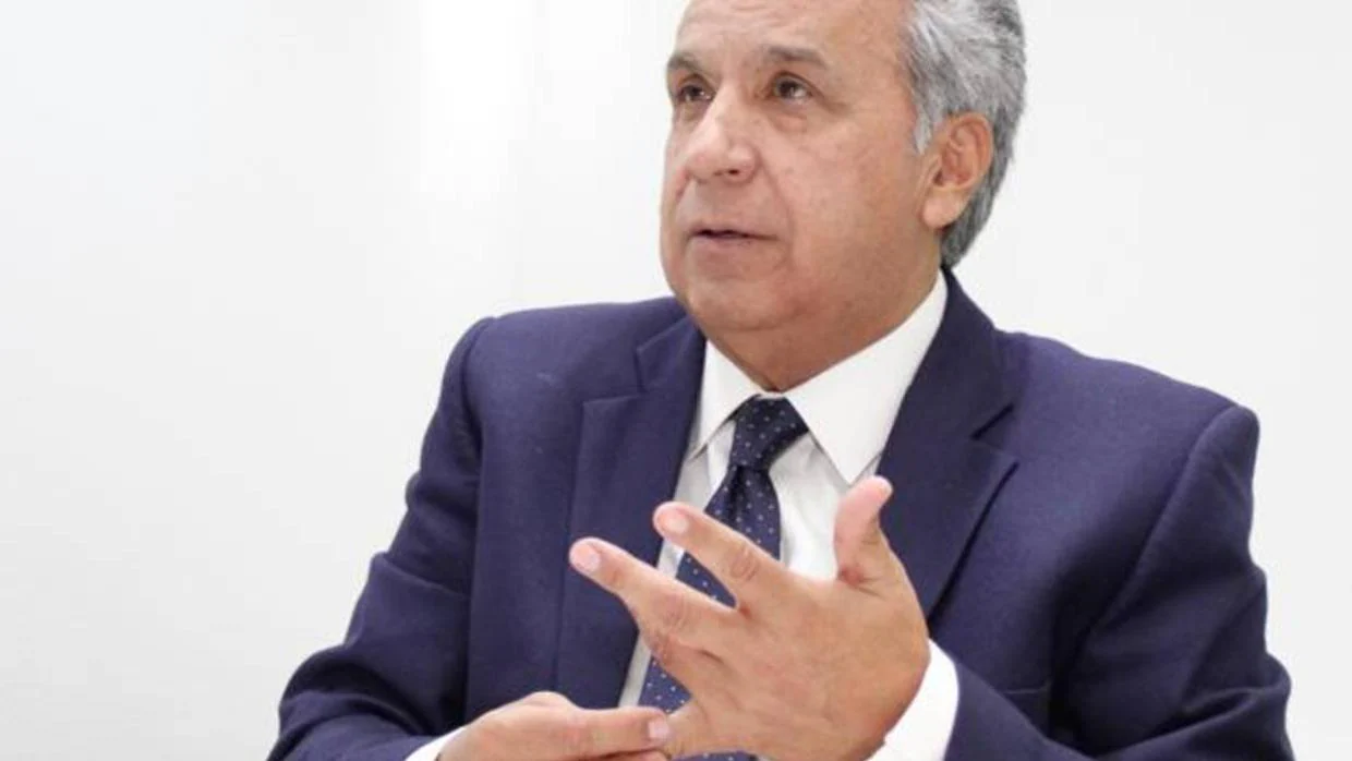 Lenín Moreno, presidente de Ecuador, en la entrevista con ABC