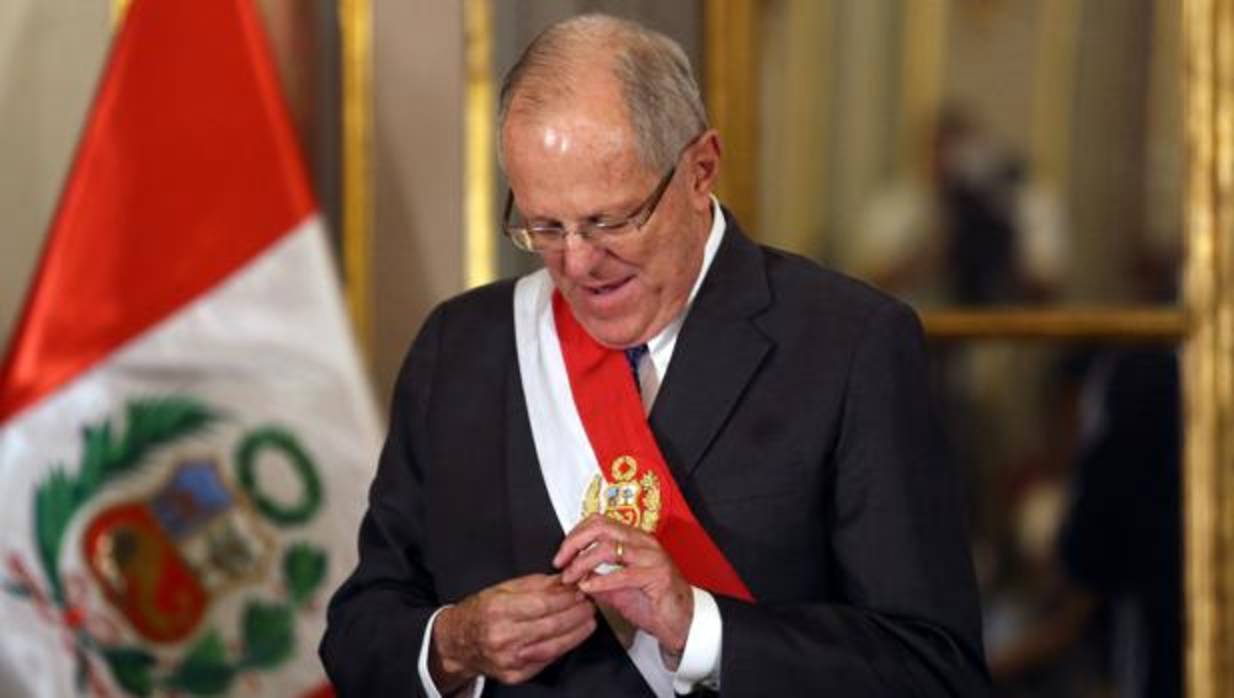 El presidente peruano, Pedro Pablo Kuczynski, en un reciente acto oficial