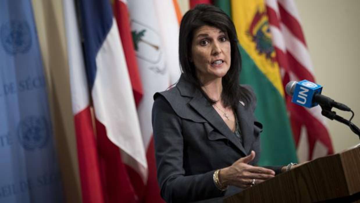 La embajadora norteamericana ante la ONU, Nikki Haley