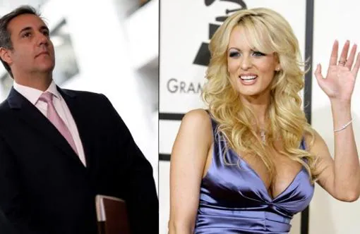 El abogado de Trump, Michael Cohen, y la estrella del porno, Stephanie Clifford