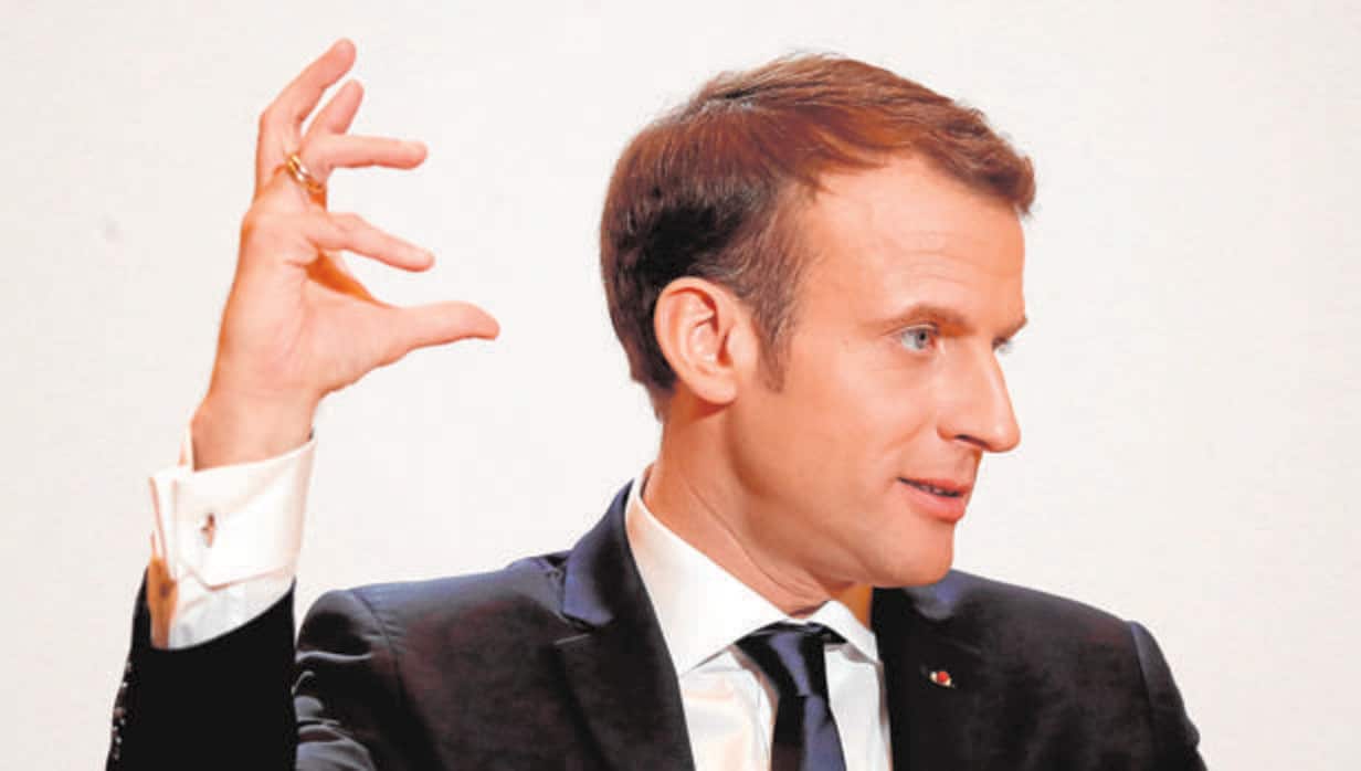 El presidente Emmanuel Macron, durante una rueda de prensa