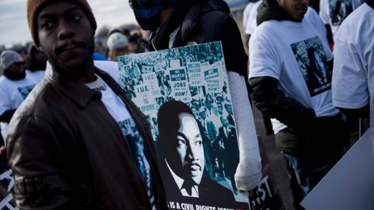 Desfile del Día de Martin Luther King, ayer en Washington