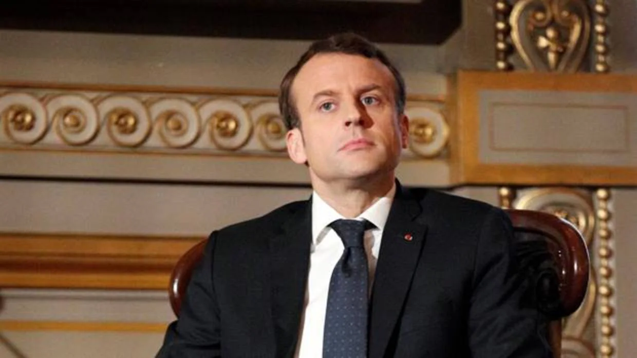 Macron, durante un acto en el Tribunal de Casación de París, este lunes