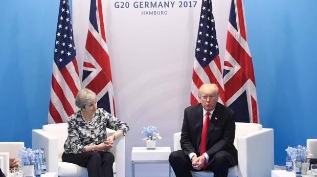 Trump mantendrá un encuentro con Theresa May en el Foro de Davos