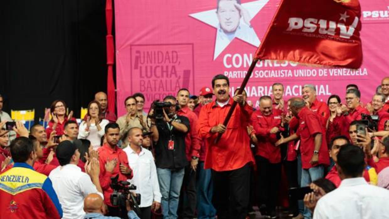 Maduro, mientras participa en la plenaria del III congreso del PSUV