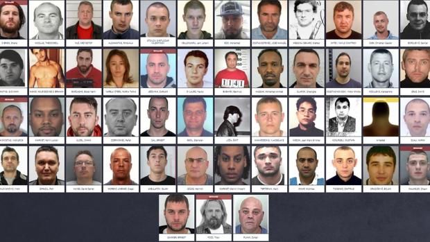 Estos son los tres españoles de la lista de los 52 criminales más buscados de Europa