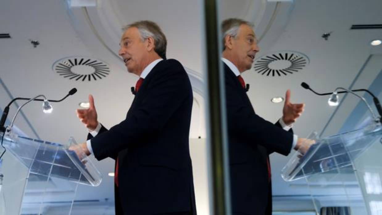 El ex primer ministro británico Tony Blair, durante un conferencia sobre el Brexit