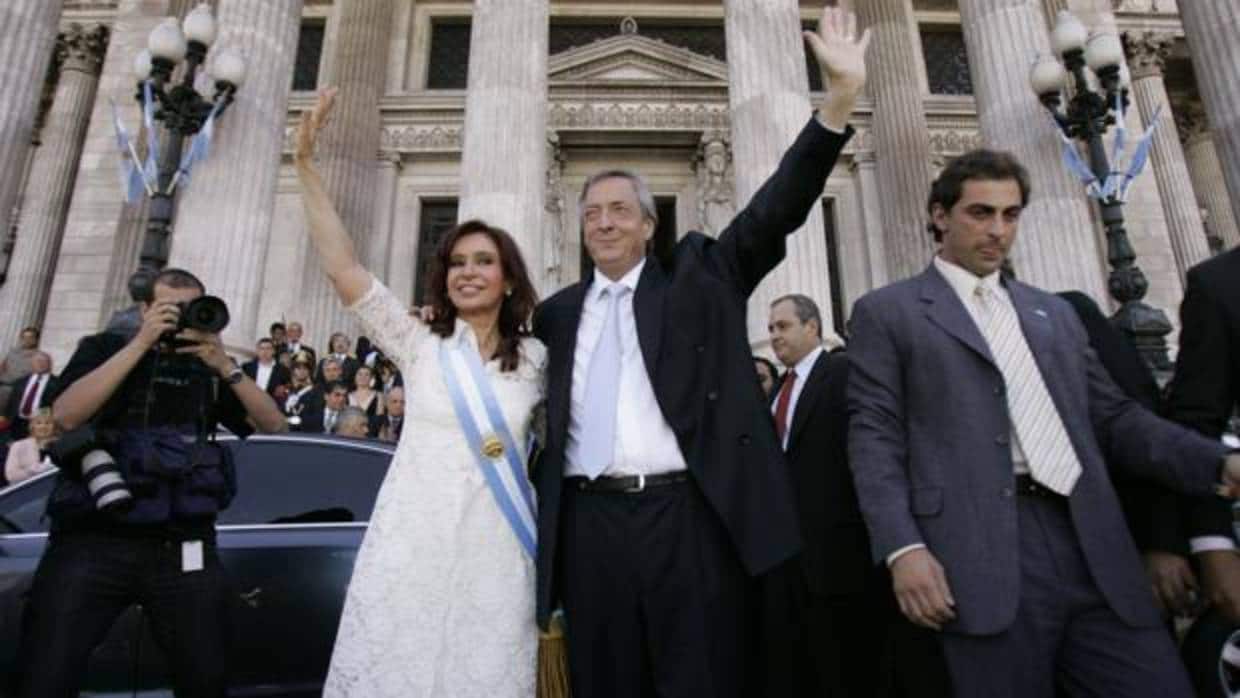 Fotografía de archivo del matrimonio Kirchner en diciembre de 2007