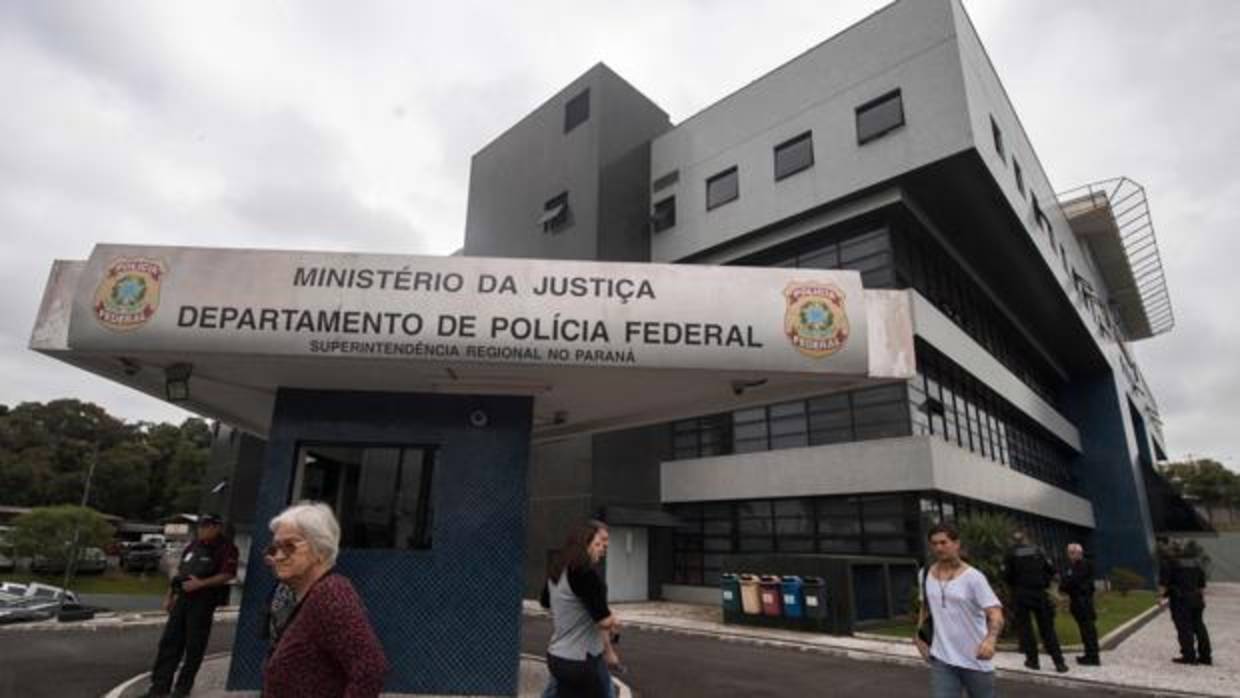Vista general de la sede de la Policía Federal de Curitiba Foto