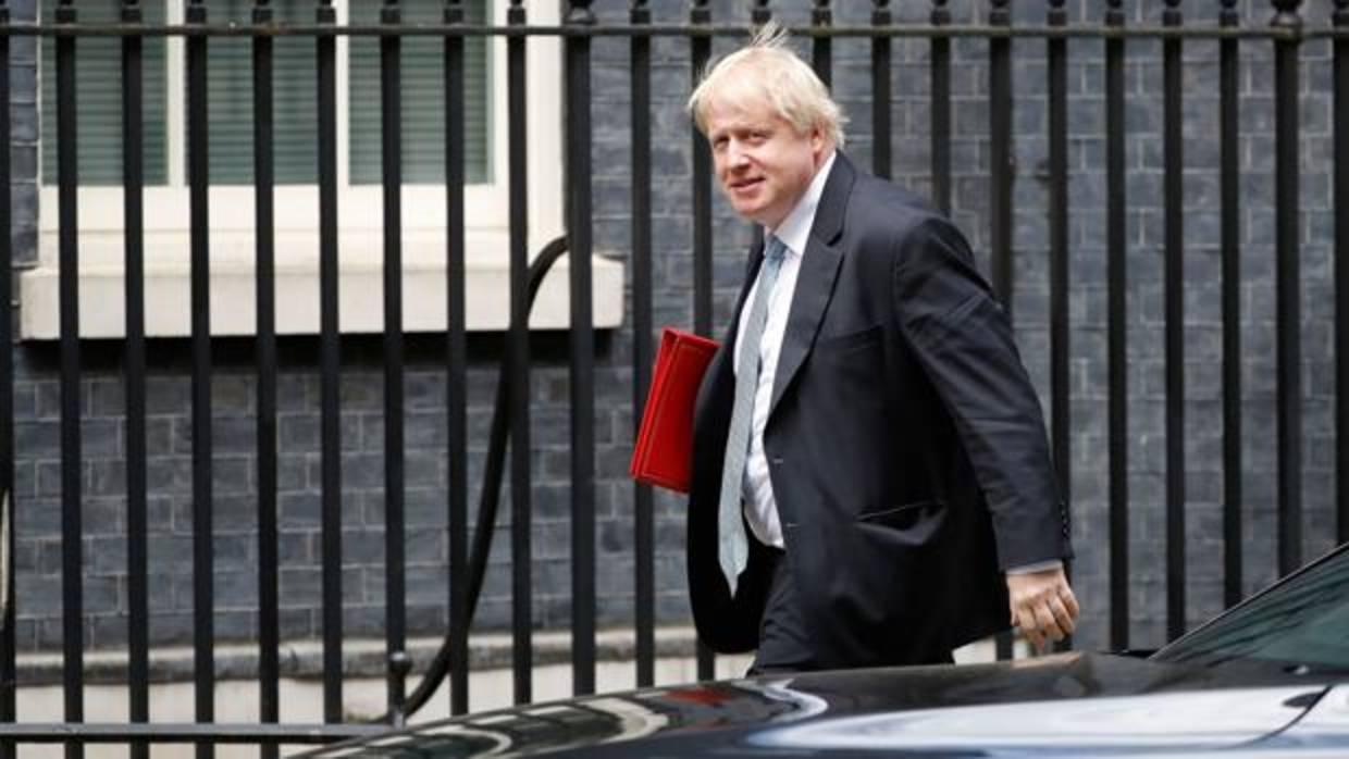 Boris Johnson, este miércoles a su llegada al número 10 de Downing Street