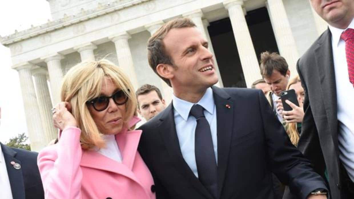Macron y su mujer, el pasado 23 de abril en Washington