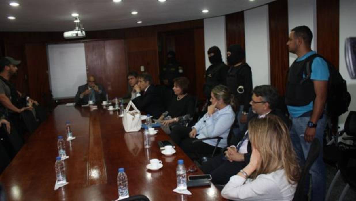 Reunión de los directivos de Banesco en la Sudeban, en Caracas