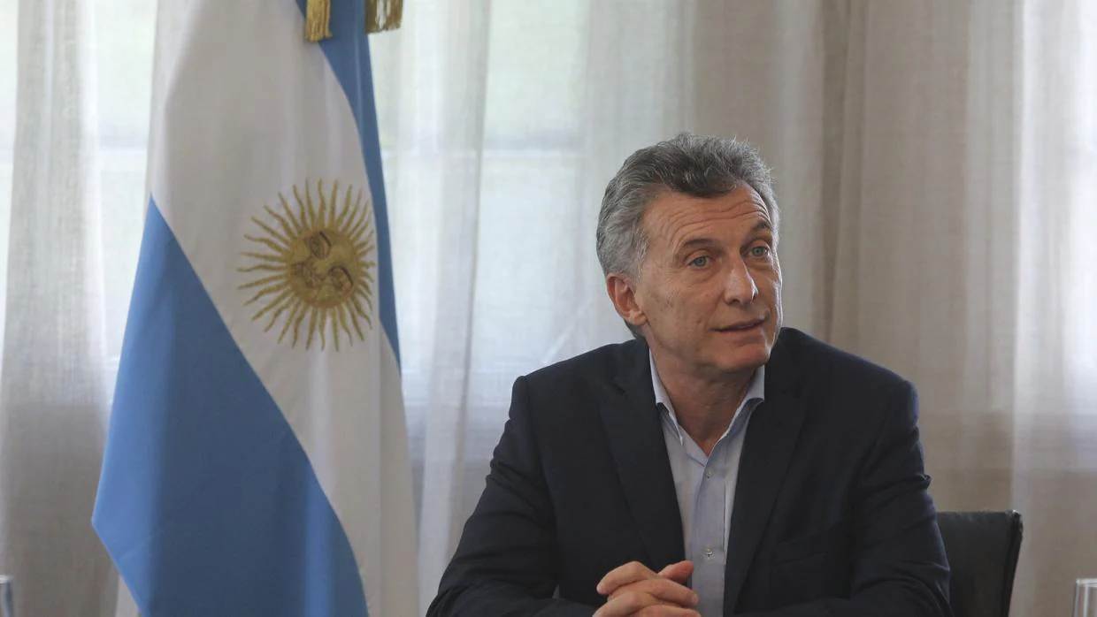 El presidente de Argentina, Mauricio Macri, participa de un encuentro con periodistas