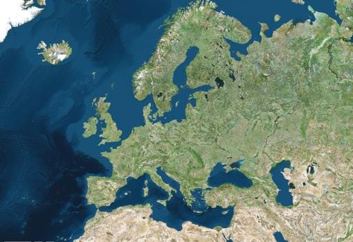 Europa vista desde el espacio