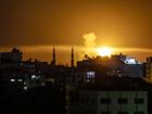 Explosión en la ciudad de Gaza después de un ataque aéreo de las fuerzas israelíes
