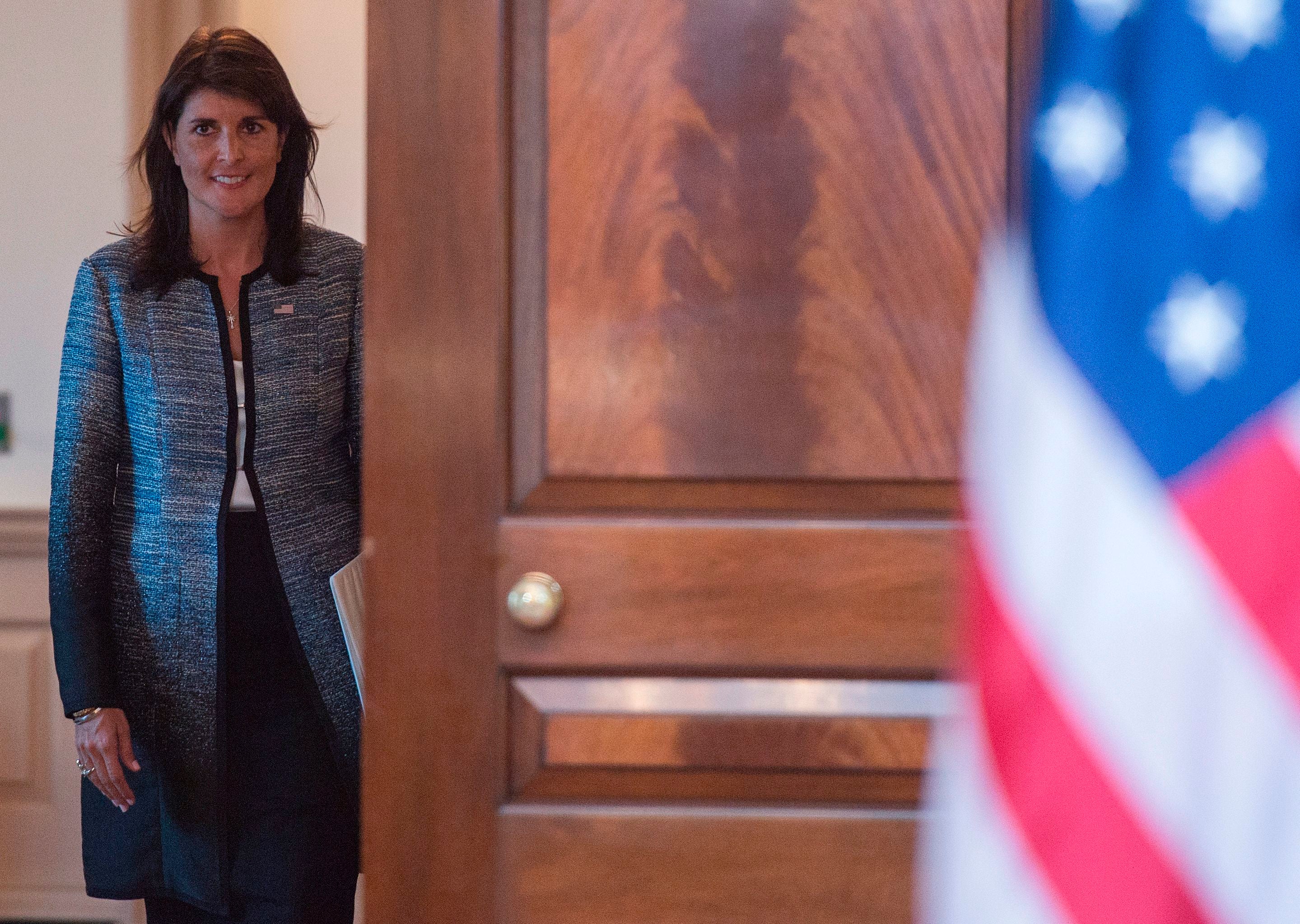 La embajadora de Estados Unidos ante Naciones Unidas, Nikki Haley