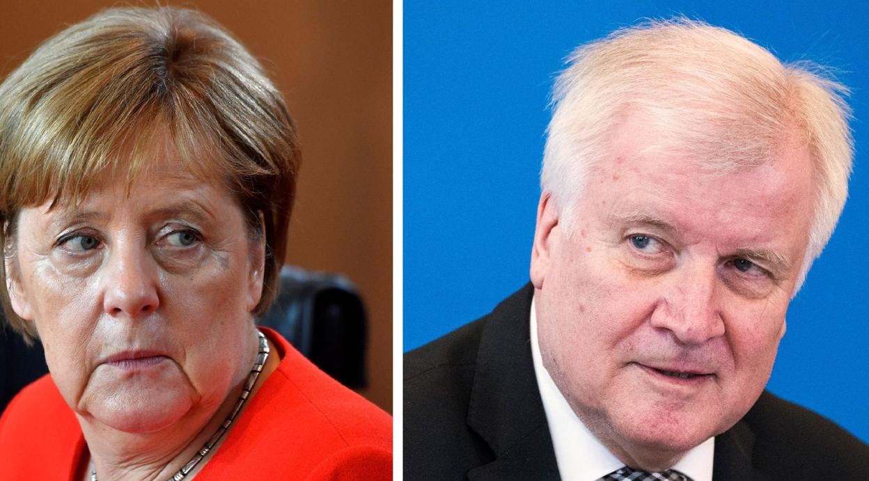 Angela Merkel y Horst Seehofer