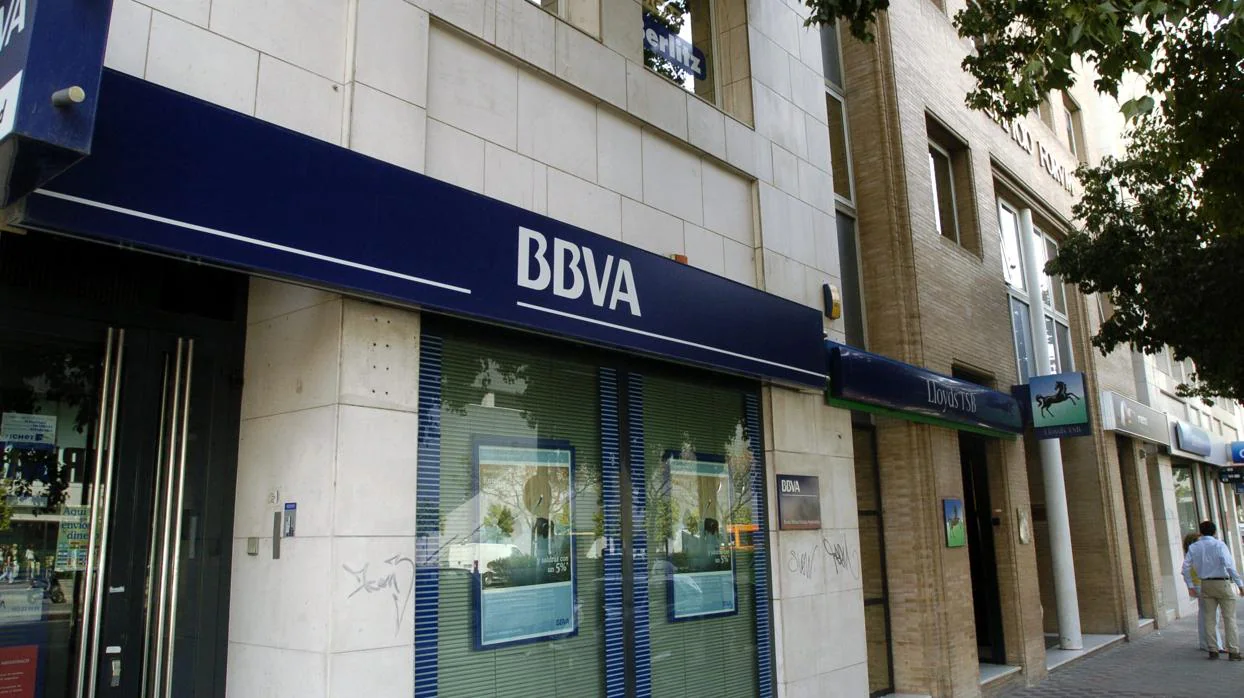 Sucursal del banco del BBVA en Madrid