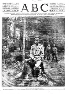 ABC se hizo eco del cautiverio del último zar que tuvo Rusia, Nicolás II, en su portada del 22 de agosto de 1917. En julio del año siguiente, él y toda su familia fueron ejecutados por orden del Sóviet de los Urales.
