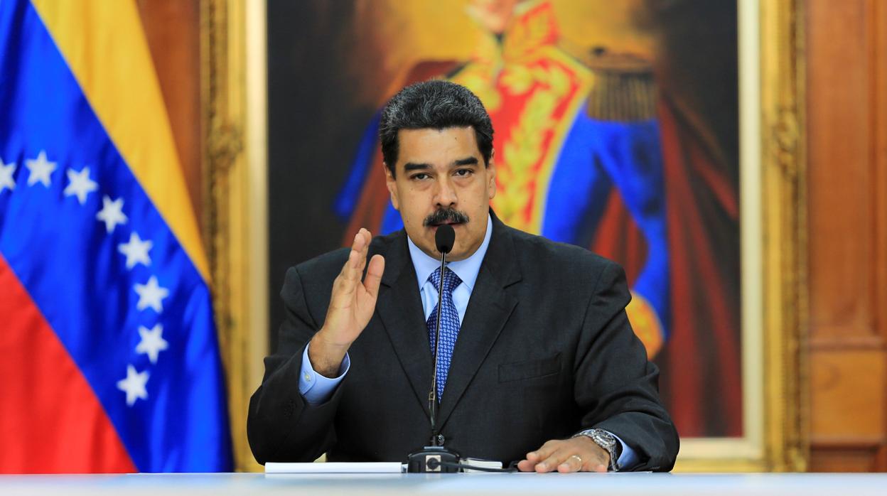 El presidente venezolano, Nicolás Maduro, durante una reunión en el Palacio de Miraflores