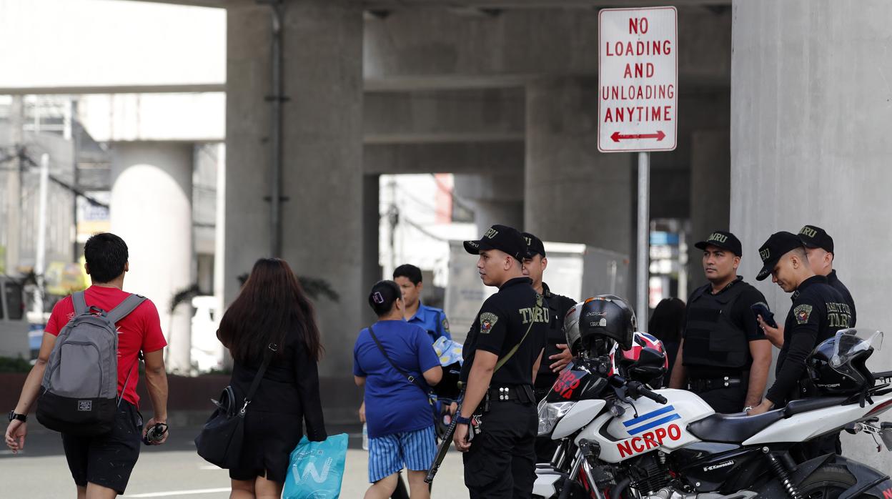 Aumenta la seguridad en las calles de Pasay, al sur de Filipinas