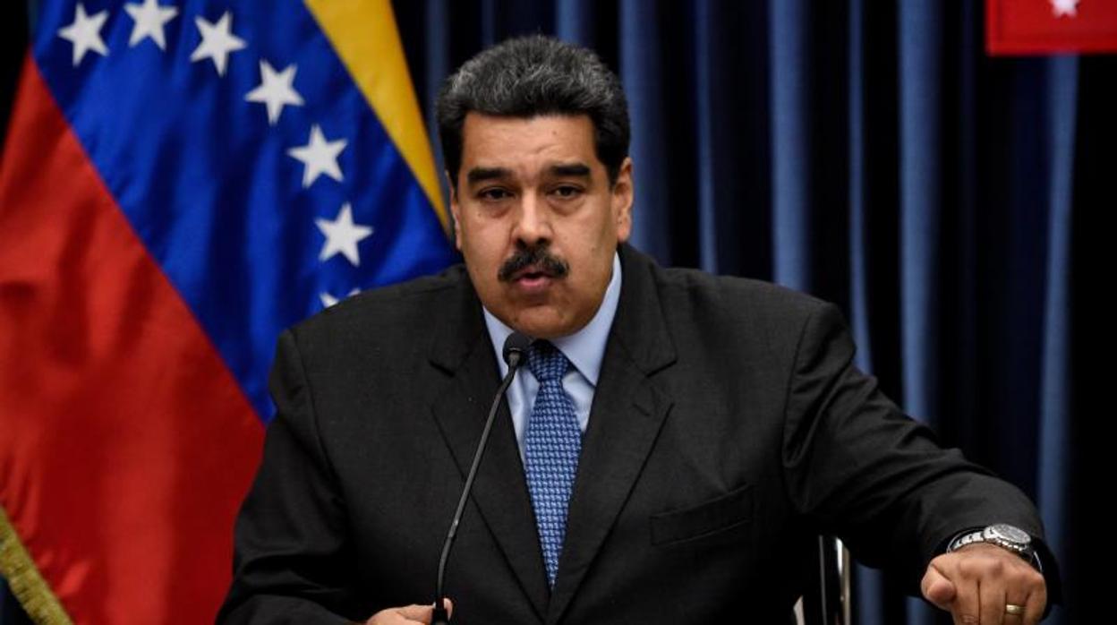 Nicolás Maduro en una rueda de prensa que tuvo lugar en China