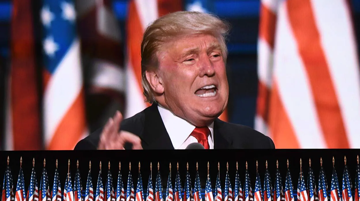 Trump, en el cierre de la Convención Nacional Republicana, el 21 de julio de 2016